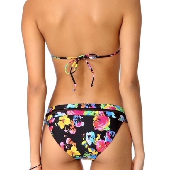 NWT PILYQ Samba Floral Banded Mesh Teeny Bikini Bottom - Picture 2 of 4